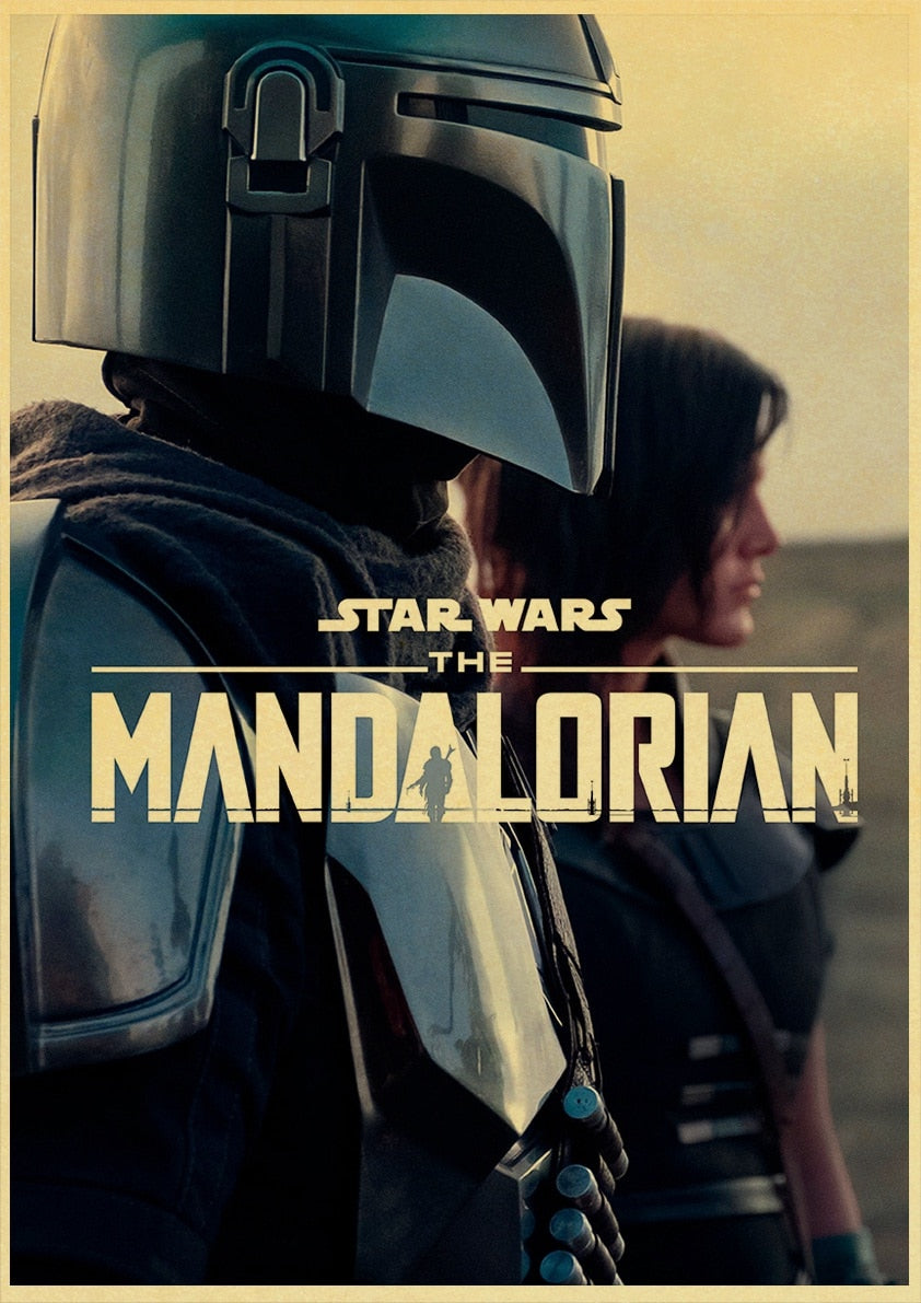 Affiche Mandalorian Din & Cara