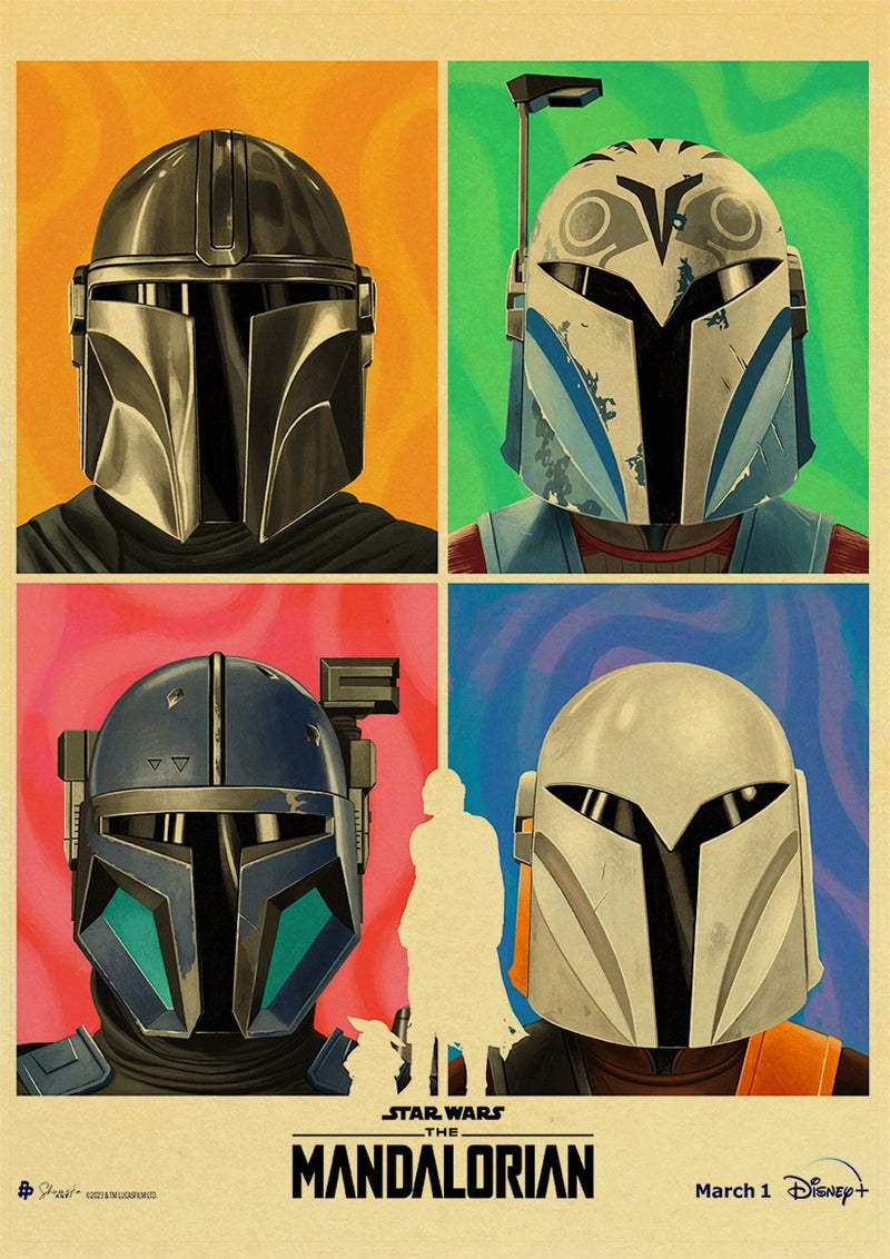 Affiche Mandalorian "Vintage"