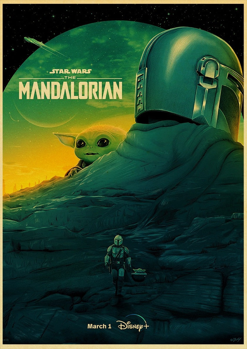 Affiche Mandalorian Lune