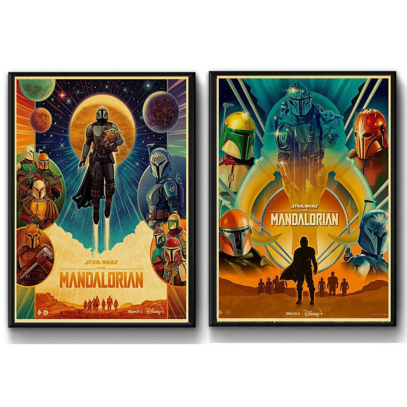 Affiche Mandalorian "Rétro"