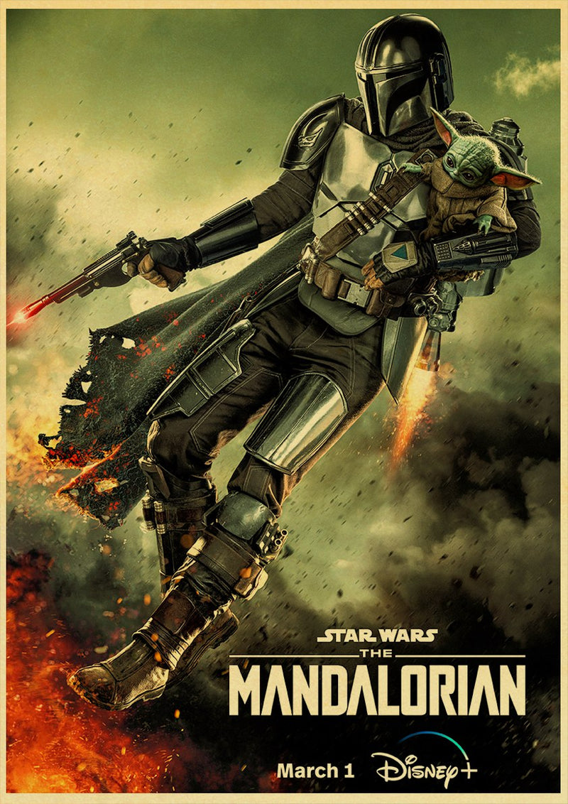 Affiche Mandalorian "Brasier"