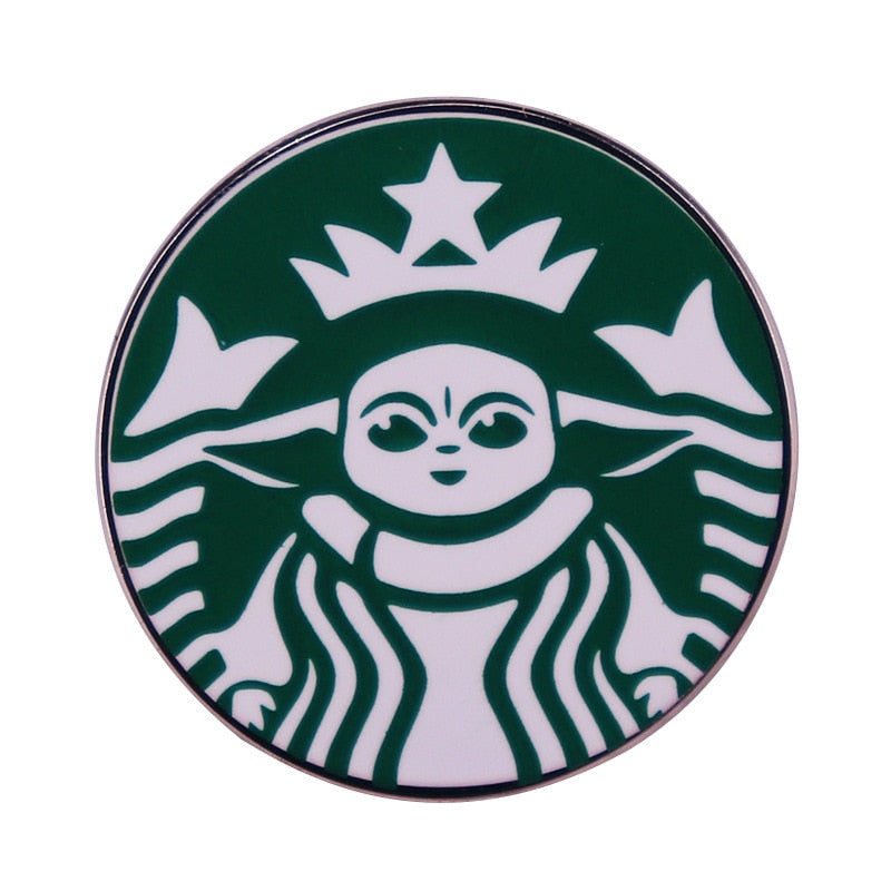 Pin's Grogu Starbucks