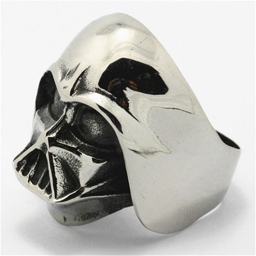 BAGUE DARK VADOR CHROMÉE