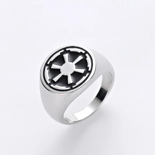 BAGUE STAR WARS  NOIR ET ARGENT